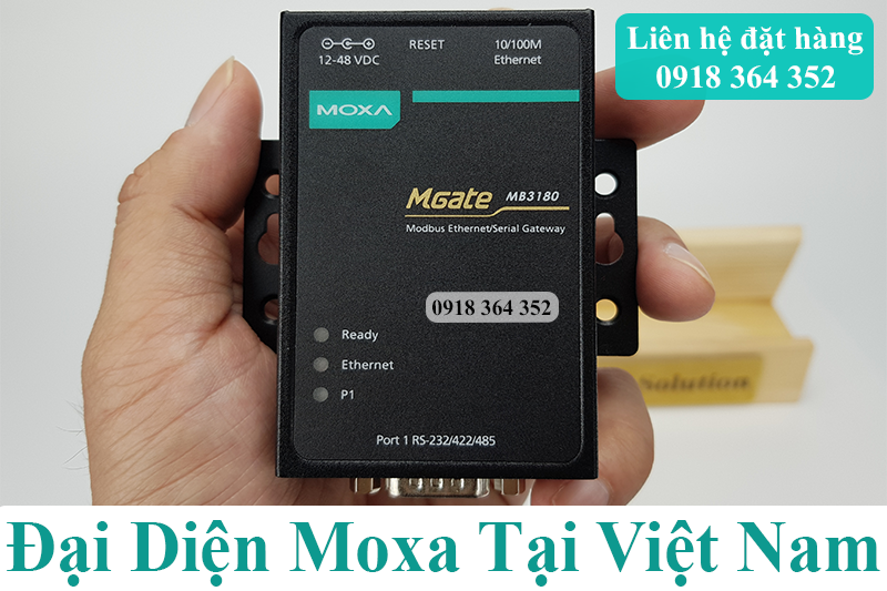 MGate MB3180: Bộ chuyển đổi Modbus Gateways 1 cổng RS232/422/485